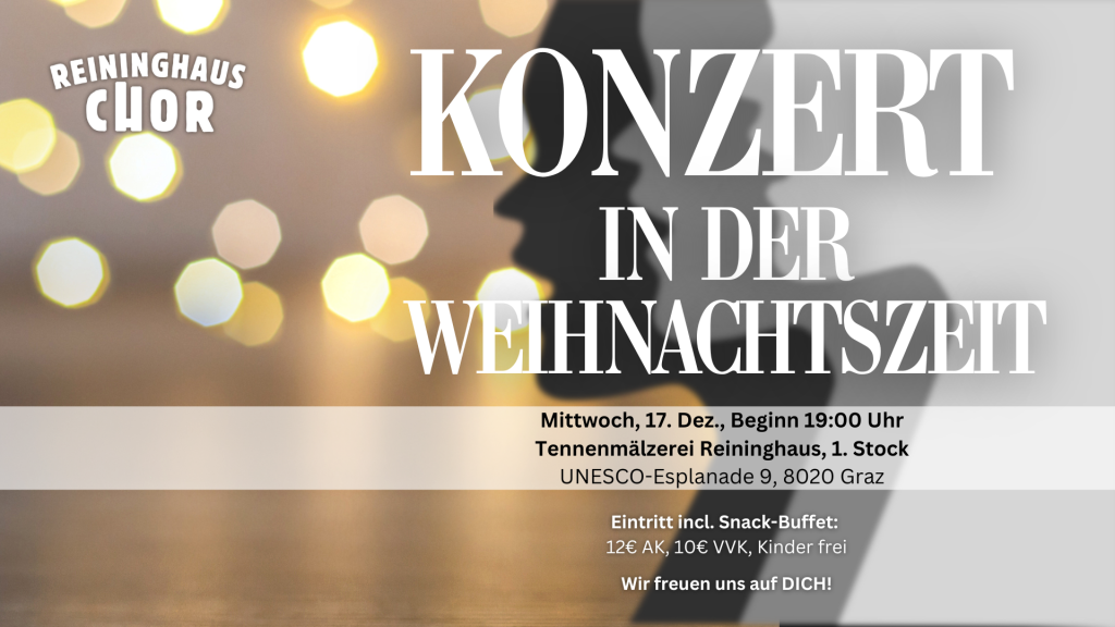 Ankündigung Weihnachtskonzert